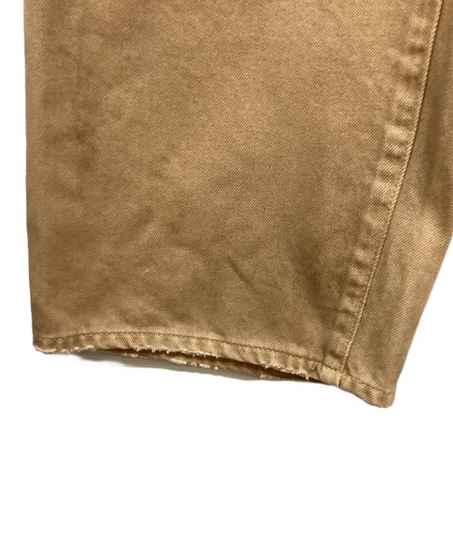 ATELLIER WELLS BY JOHNBULL（アトリエ ウェルズ バイ ジョンブル）ATELLIER WELLS BY JOHNBULL (アトリエ ウェルズ バイ ジョンブル) カツラギオーバーダイワイドパンツ ブラウン サイズ:SIZE 30の古着・服飾アイテム