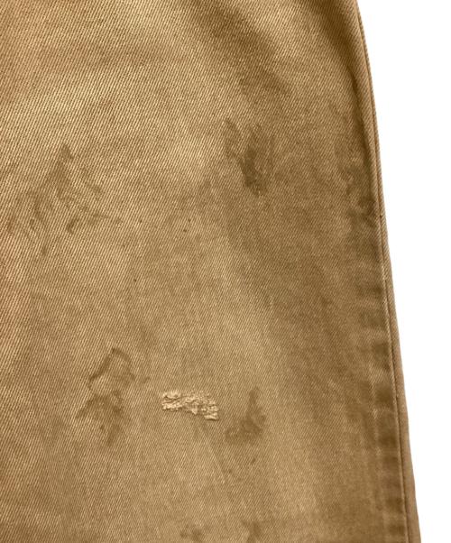 ATELLIER WELLS BY JOHNBULL（アトリエ ウェルズ バイ ジョンブル）ATELLIER WELLS BY JOHNBULL (アトリエ ウェルズ バイ ジョンブル) カツラギオーバーダイワイドパンツ ブラウン サイズ:SIZE 30の古着・服飾アイテム