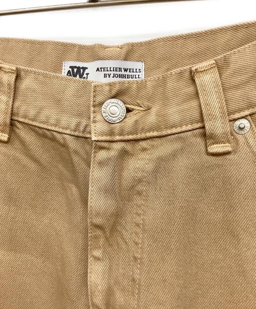 ATELLIER WELLS BY JOHNBULL（アトリエ ウェルズ バイ ジョンブル）ATELLIER WELLS BY JOHNBULL (アトリエ ウェルズ バイ ジョンブル) カツラギオーバーダイワイドパンツ ブラウン サイズ:SIZE 30の古着・服飾アイテム