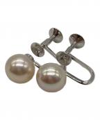 TASAKIタサキ）の古着「ホワイトゴールドパールイヤリング」