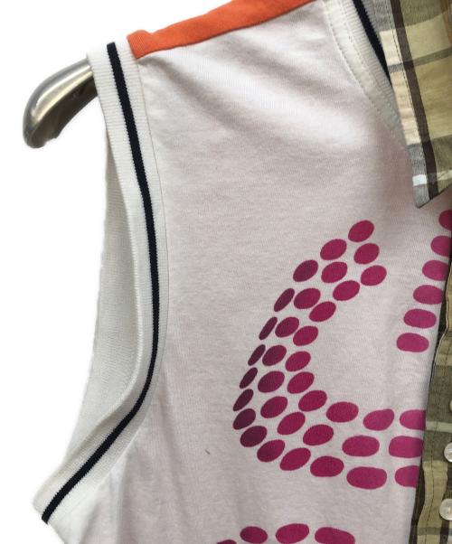 D&G（ディーアンドジー）D&G (ディーアンドジー) ノースリーブシャツ ホワイト サイズ:36の古着・服飾アイテム