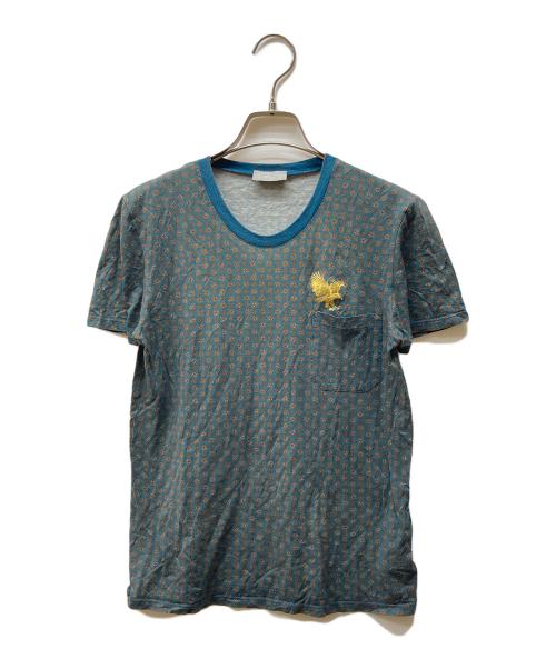 DIOR HOMME（ディオール オム）Dior Homme (ディオール オム) 05SS 刺繍Tシャツ グリーン サイズ:XSの古着・服飾アイテム