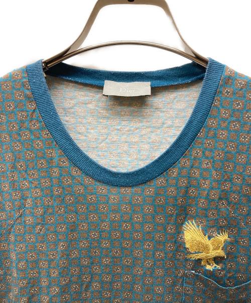 DIOR HOMME（ディオール オム）Dior Homme (ディオール オム) 05SS 刺繍Tシャツ グリーン サイズ:XSの古着・服飾アイテム