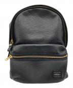 PORTER×5525galleryポーター×ゴーゴーニーゴーギャラリー）の古着「BACKPACK -LEATEHR-」｜ブラック