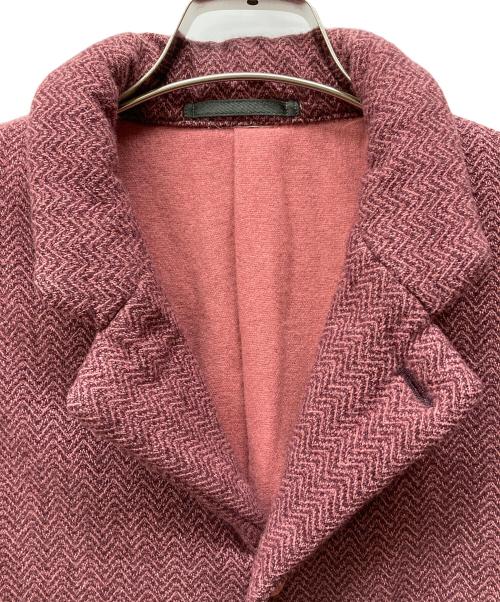 COMME des GARCONS HOMME PLUS（コムデギャルソンオムプリュス）COMME des GARCONS HOMME PLUS (コムデギャルソンオムプリュス) 99AW スーベニールキッチュ期 製品染め4Bジャケット レッド サイズ:Sの古着・服飾アイテム