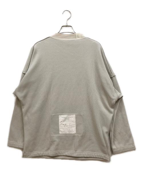 N.HOOLYWOOD（エヌ ハリウッド）N.HOOLYWOOD (エヌ ハリウッド) MOCK NECK LONG SLEEVE T-SHIRT グレー サイズ:SIZE 36の古着・服飾アイテム