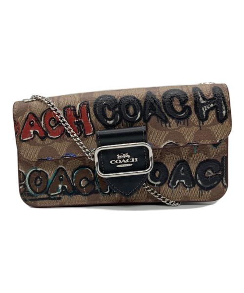 COACH（コーチ）COACH (コーチ) MINT+SERF (ミント＆サーフ) モーガン クロスボディ・シグネチャー キャンバス ブラウンの古着・服飾アイテム