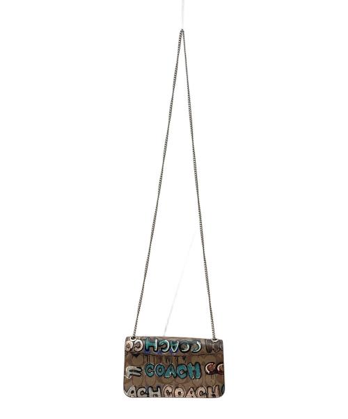 COACH（コーチ）COACH (コーチ) MINT+SERF (ミント＆サーフ) モーガン クロスボディ・シグネチャー キャンバス ブラウンの古着・服飾アイテム