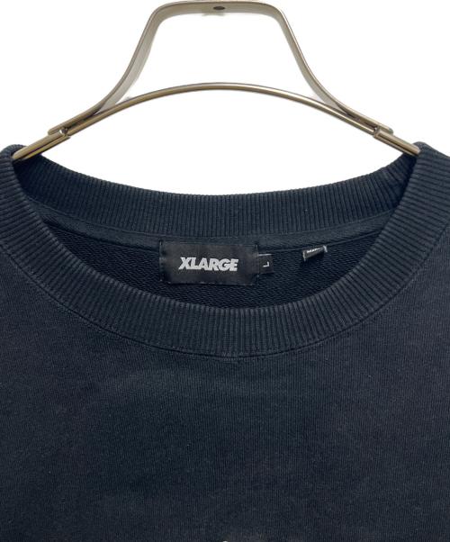 X-LARGE（エクストララージ）X-LARGE (エクストララージ) OLD ENGLISH LOGO CREWNECK SWEATSHIRT ブラック サイズ:Lの古着・服飾アイテム