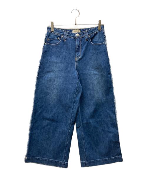 YANUK（ヤヌーク）YANUK (ヤヌーク) フリンジバギーデニム インディゴ サイズ:26の古着・服飾アイテム