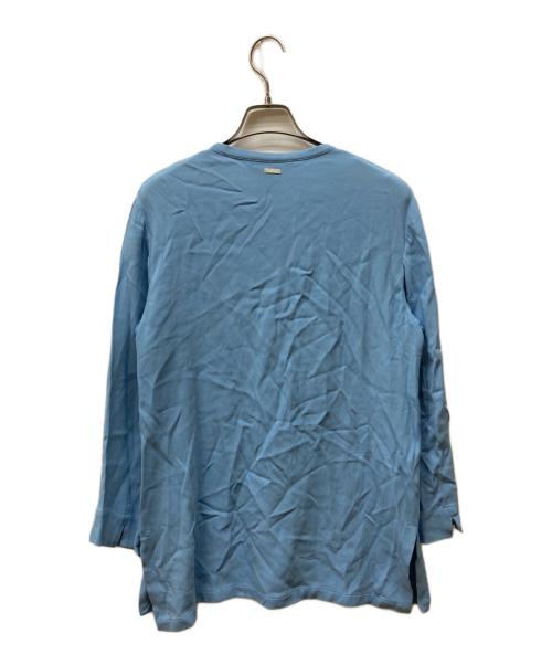 'S Max Mara（エスマックスマーラ）'S Max Mara (エスマックスマーラ) ドレープブラウス ブルー サイズ:42の古着・服飾アイテム