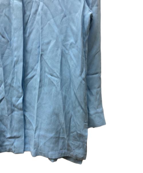 'S Max Mara（エスマックスマーラ）'S Max Mara (エスマックスマーラ) ドレープブラウス ブルー サイズ:42の古着・服飾アイテム