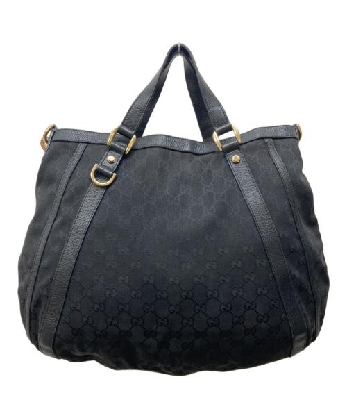 GUCCI（グッチ）GUCCI (グッチ) GGキャンバス 2WAYバッグ ブラックの古着・服飾アイテム