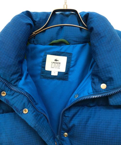 LACOSTE（ラコステ）LACOSTE (ラコステ) キルティング ショートダウンジャケット ブルー サイズ:36の古着・服飾アイテム