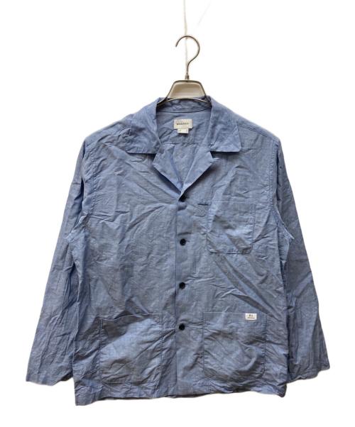 WOOLRICH（ウールリッチ）WOOLRICH (ウールリッチ) COTTON LINEN JACKET ブルー サイズ:Mの古着・服飾アイテム