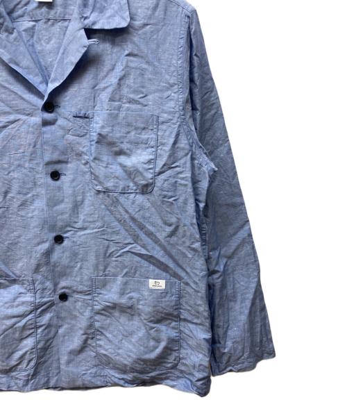 WOOLRICH（ウールリッチ）WOOLRICH (ウールリッチ) COTTON LINEN JACKET ブルー サイズ:Mの古着・服飾アイテム