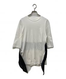 AKIRA NAKA（アキラナカ）の古着「"DRISHTI” ネットリボンベルトTシャツ」｜ホワイト