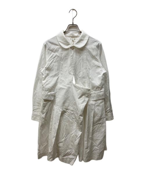 COMME des GARCONS（コムデギャルソン）COMME des GARCONS (コムデギャルソン) 18SS フロントオープンチュニック ホワイト サイズ:Sの古着・服飾アイテム