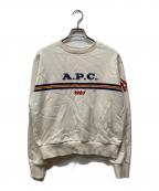 A.P.C.アーペーセー）の古着「ADAM ロゴスウェットシャツ」｜アイボリー