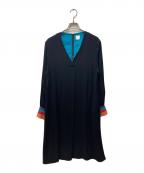 PAUL SMITHポールスミス）の古着「ストリプリブワンピース」｜ブラック