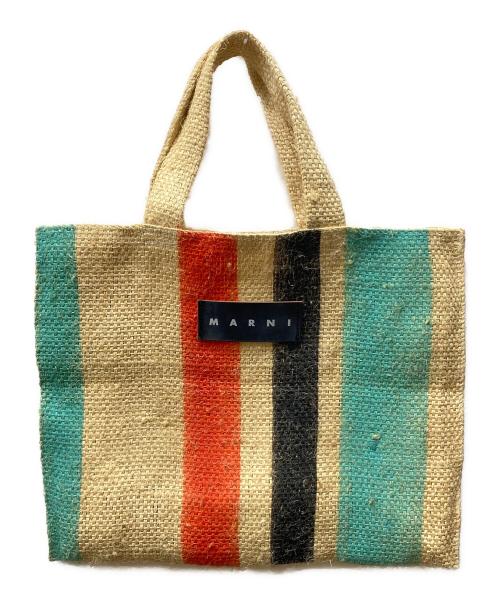 MARNI（マルニ）MARNI (マルニ) フラワーカフェ カナパ トートバッグ ベージュの古着・服飾アイテム