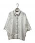 mizuiro-ind（ミズイロインド）の古着「25SS ブランケットステッチワイドシャツ」｜ホワイト