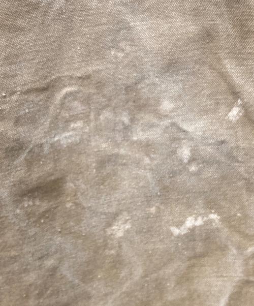 Hirsch weis（ハーシュワイス）hirsch weis (ハーシュワイス) 黒刺繍タグ ダックパンツ ベージュ サイズ:記載なしの古着・服飾アイテム