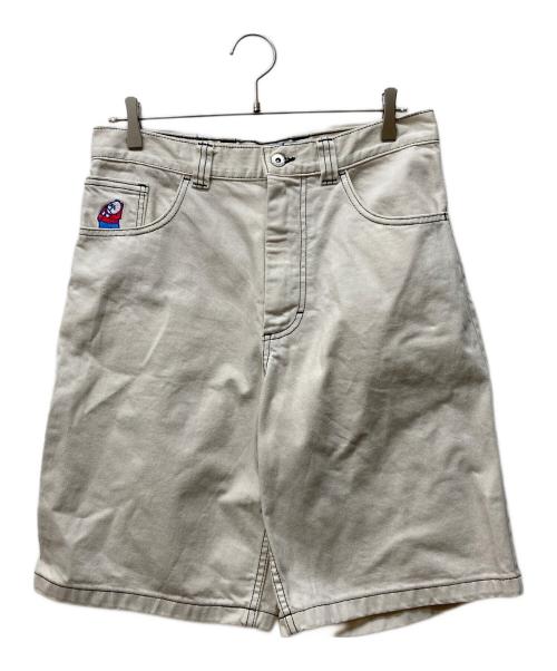 POLAR（ポーラー）POLAR (ポーラー) BIG BOY デニムハーフパンツ ホワイト サイズ:Sの古着・服飾アイテム