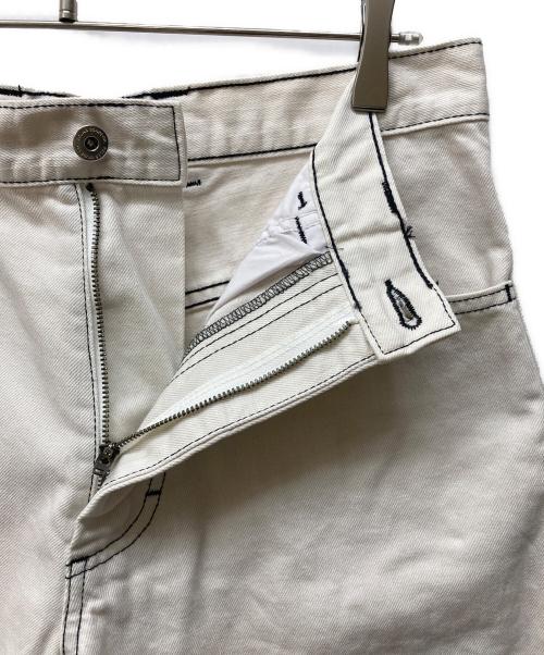 POLAR（ポーラー）POLAR (ポーラー) BIG BOY デニムハーフパンツ ホワイト サイズ:Sの古着・服飾アイテム
