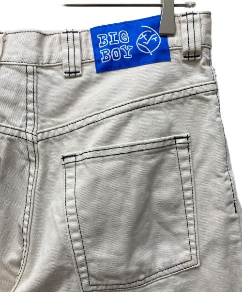 POLAR（ポーラー）POLAR (ポーラー) BIG BOY デニムハーフパンツ ホワイト サイズ:Sの古着・服飾アイテム