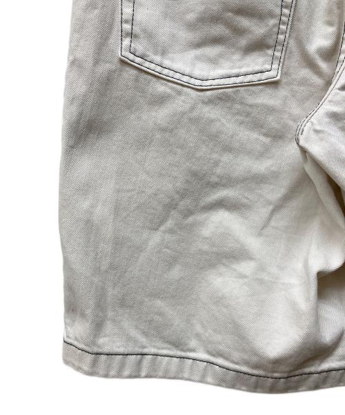 POLAR（ポーラー）POLAR (ポーラー) BIG BOY デニムハーフパンツ ホワイト サイズ:Sの古着・服飾アイテム