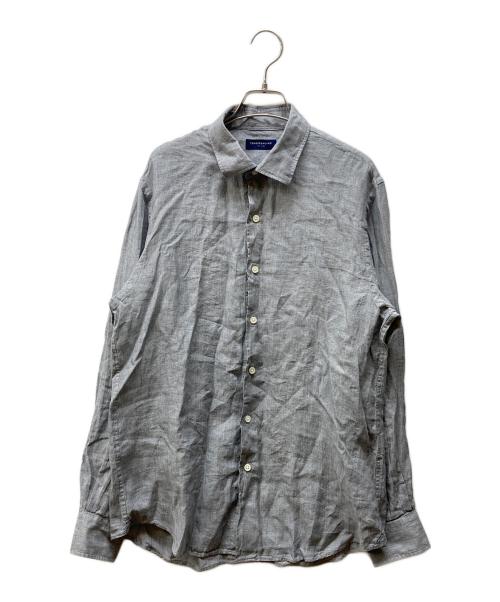 TOMORROW LAND（トゥモローランド）TOMORROW LAND (トゥモローランド) 25SS リネン セミワイドカラーシャツ グレー サイズ:Mの古着・服飾アイテム