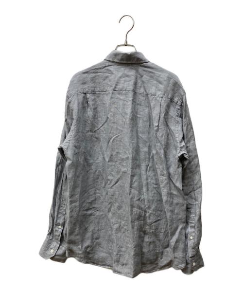 TOMORROW LAND（トゥモローランド）TOMORROW LAND (トゥモローランド) 25SS リネン セミワイドカラーシャツ グレー サイズ:Mの古着・服飾アイテム