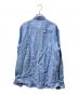 TOMORROW LAND (トゥモローランド) 25SS リネン セミワイドカラーシャツ ブルー サイズ:M：9000円