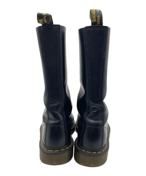 Dr.Martens（ドクターマーチン）Dr.Martens (ドクターマーチン) 10ホールブーツ ブラック×イエロー サイズ:39の古着・服飾アイテム