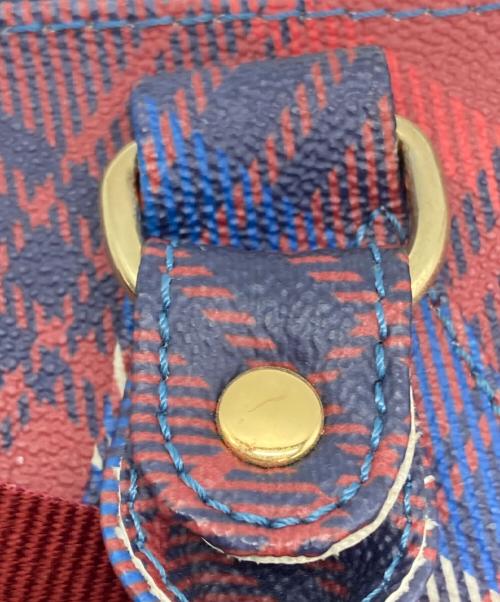 Vivienne Westwood（ヴィヴィアンウエストウッド）Vivienne Westwood (ヴィヴィアンウエストウッド) 2WAYショルダーバッグ レッド×ネイビーの古着・服飾アイテム