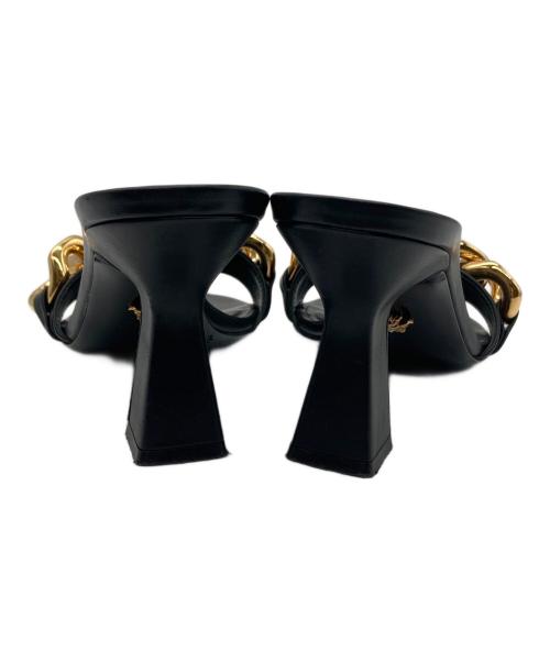 VERSACE（ヴェルサーチェ）VERSACE (ヴェルサーチェ) チェーンサンダル ブラック サイズ:36の古着・服飾アイテム