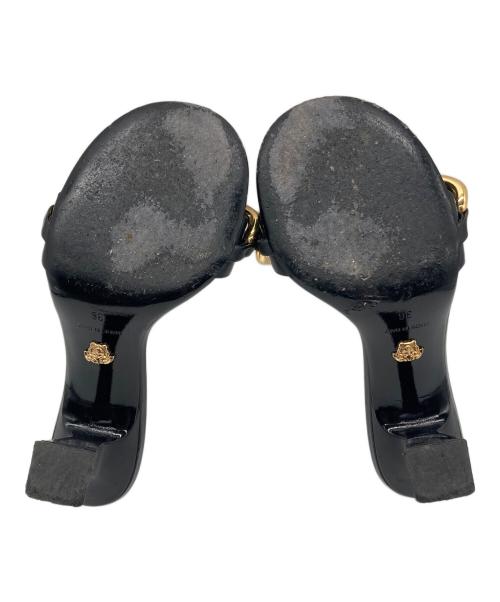 VERSACE（ヴェルサーチェ）VERSACE (ヴェルサーチェ) チェーンサンダル ブラック サイズ:36の古着・服飾アイテム