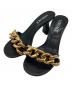 VERSACE（ヴェルサーチェ）の古着「チェーンサンダル」｜ブラック
