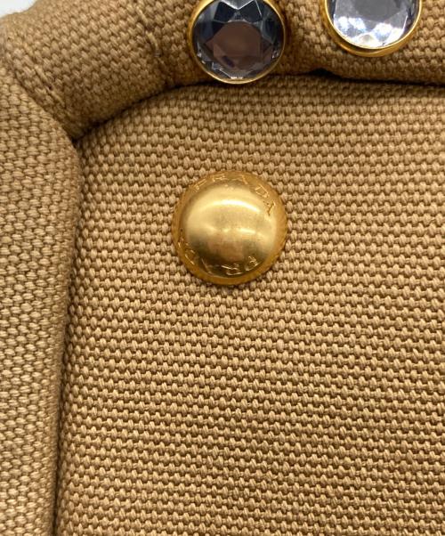 PRADA（プラダ）PRADA (プラダ) カナパビジュー2WAYトートバッグ ベージュの古着・服飾アイテム