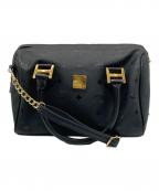 MCMエムシーエム）の古着「ミニボストンバッグ」｜ブラック