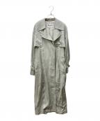 Aquascutumアクアスキュータム）の古着「ソフトカラートレンチコート」｜ブルー