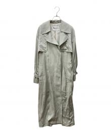 Aquascutum（アクアスキュータム）の古着「ソフトカラートレンチコート」｜ブルー