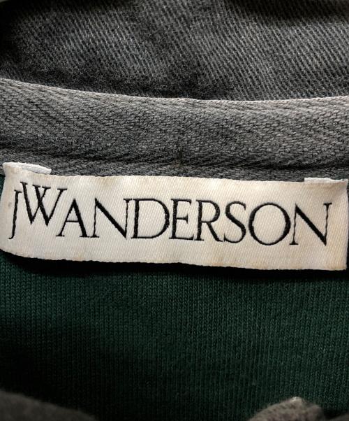 J.W.ANDERSON（ジェイダブリューアンダーソン）J.W.ANDERSON (ジェイダブリューアンダーソン) Rugby long sleeve polo グリーン サイズ:Mの古着・服飾アイテム