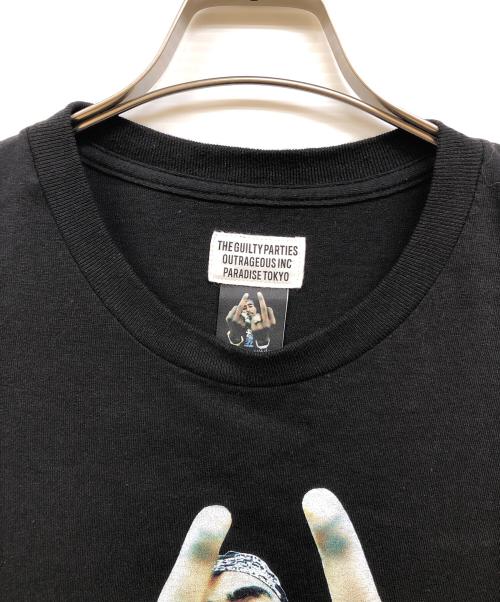 WACKO MARIA（ワコマリア）WACKO MARIA (ワコマリア) 2PAC CREW NECK T-SHIRT ブラック サイズ:Ⅼの古着・服飾アイテム