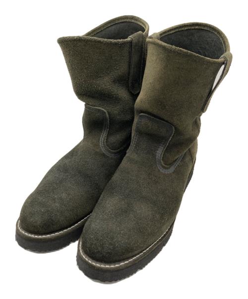 RED WING（レッドウィング）RED WING (レッドウィング) BEAMS (ビームス) vibram (ビブラム) スエード ペコス ブーツ オリーブ サイズ:27.5㎝の古着・服飾アイテム