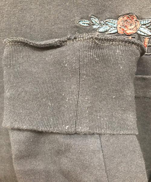 Schott（ショット）Schott (ショット) エンブロイダリー L/S TEE ブラック サイズ:2XLの古着・服飾アイテム