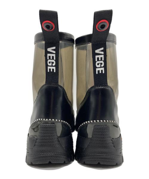 vega（ベガ）vega (ベガ) vibram (ビブラム) 別注Canopy 切替ブーツ ブラック サイズ:37の古着・服飾アイテム