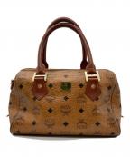 MCMエムシーエム）の古着「オールドミニボストンバッグ」｜ブラウン