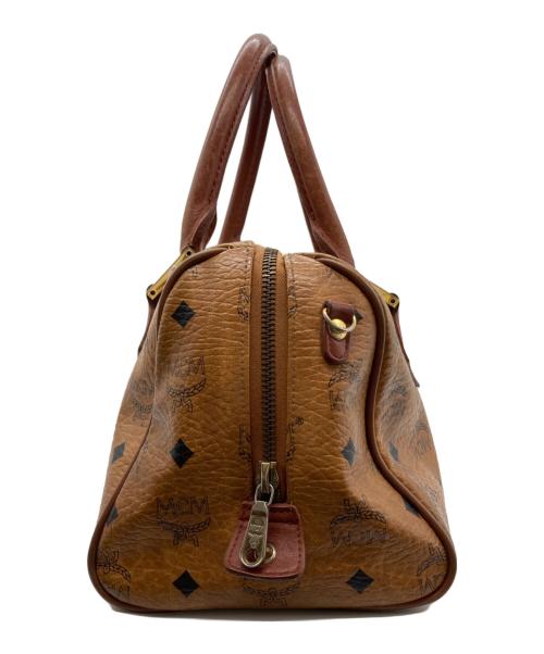 MCM（エムシーエム）MCM (エムシーエム) オールドミニボストンバッグ ブラウンの古着・服飾アイテム
